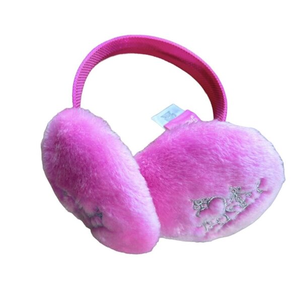 Disney Other - Large Pink Plush Disney Princess Ear Muffs One Size